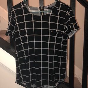 Black & White blouse